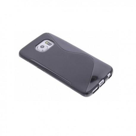 Silikon etui S za Samsung Galaxy S6 Edge Plus +zaščitna folija zaslona, Črna barva