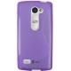 Silikonski etui za LG Leon +Zaščitno steklo, Viola barva