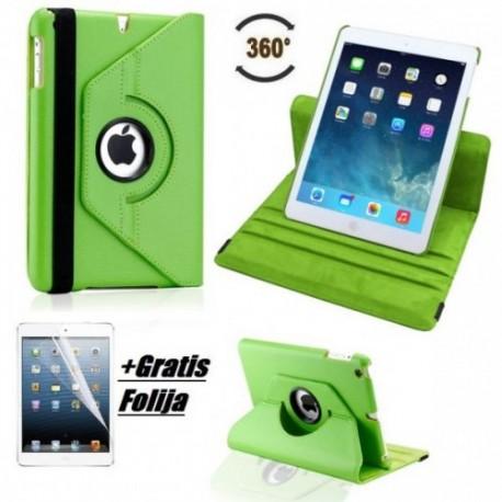 Torbica za Apple iPad Air, Vrtljiva, Zelena barva +Gratis folija