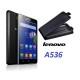 Preklopna Torbica "flexi" za Lenovo A536, Črna barva