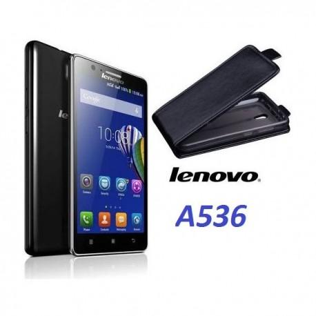 Preklopna Torbica "flexi" za Lenovo A536, Črna barva