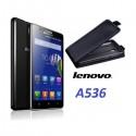 Preklopna Torbica "flexi" za Lenovo A536, Črna barva