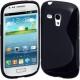 Silikon etui S za Samsung Galaxy S3 Mini +zaščitna folija zaslona, Črna barva