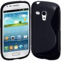 Silikon etui S za Samsung Galaxy S3 Mini +zaščitna folija zaslona, Črna barva