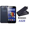 Preklopna Torbica "flexi" za Lenovo A328, Črna barva