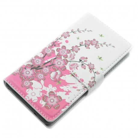 Preklopna Torbica Fancy za Sony Xperia Z3 Compact, motiv Flowers