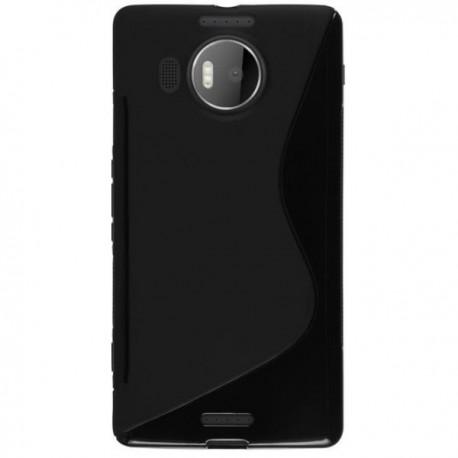 Silikon etui S za Microsoft Lumia 950 XL +zaščitna folija zaslona, Črna barva