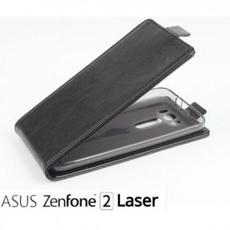 Preklopna Torbica "flexi" za Asus Zenfone 2 Laser ZE500, Črna barva
