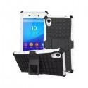 Etui Dual Armor za Sony Xperia M4 Aqua, Belo-črna barva