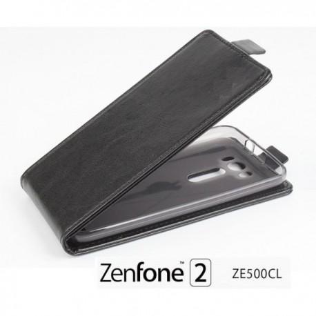 Preklopna Torbica "flexi" za Asus Zenfone 2 ZE500CL, Črna barva