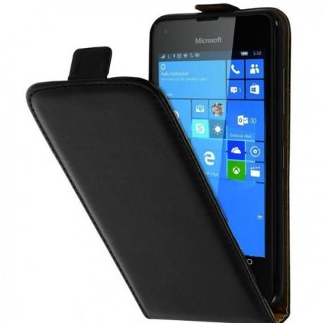 Preklopna Torbica "flexi" za Microsoft Lumia 550, Črna barva