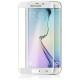 Zaščitno steklo za Samsung Galaxy S6 Edge, robovi v beli barvi