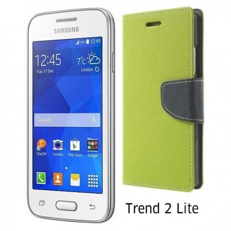 Preklopna Torbica "Fancy" za Samsung Galaxy Trend 2, Zelena barva