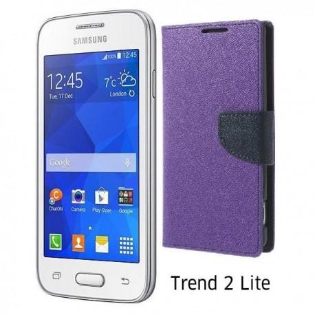 Preklopna Torbica "Fancy" za Samsung Galaxy Trend 2, Vijola barva