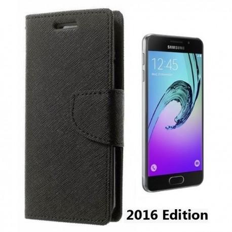 Preklopna Torbica "Fancy" za Samsung Galaxy A3 2016, Črna barva