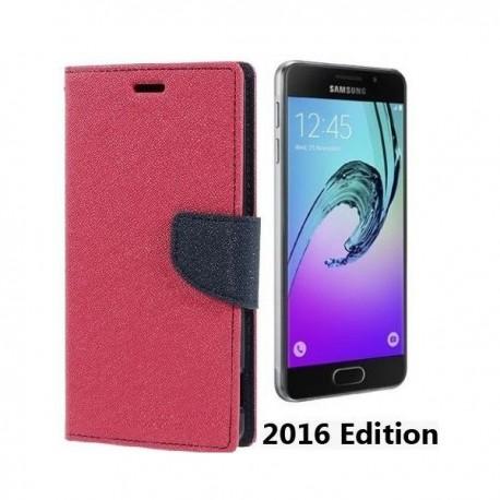 Preklopna Torbica "Fancy" za Samsung Galaxy A3 2016, Pink barva