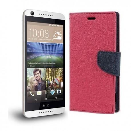 Preklopna Torbica "Fancy" za HTC Desire 626, Pink barva