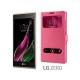 Preklopna torbica "window" za LG Zero, Pink barva