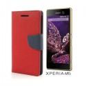 Preklopna Torbica "Fancy" za Sony Xperia M5, Rdeča barva