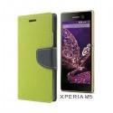 Preklopna Torbica "Fancy" za Sony Xperia M5, Zelena barva