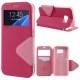 Preklopna torbica "Roar Fancy Diary" za Samsung Galaxy S7 Edge, Pink barva