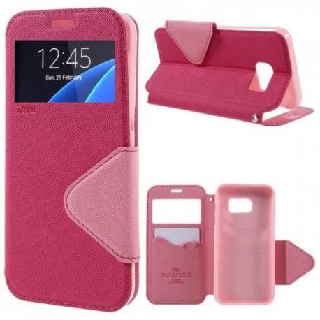 Preklopna torbica "Roar Fancy Diary" za Samsung Galaxy S7 Edge, Pink barva