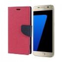 Preklopna Torbica "Fancy" za Samsung Galaxy S7, Pink barva