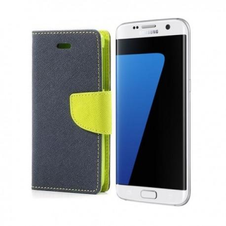 Preklopna Torbica "Fancy" za Samsung Galaxy S7 Edge, Modra barva