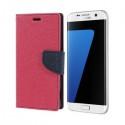 Preklopna Torbica "Fancy" za Samsung Galaxy S7 Edge, Pink barva