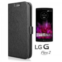 Preklopna Torbica Fancy "Slim" za LG G Flex 2, Črna barva