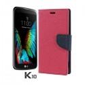 Preklopna Torbica "Fancy" za LG K10, Pink barva