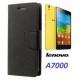 Preklopna Torbica "Fancy" za Lenovo A7000, Črna barva