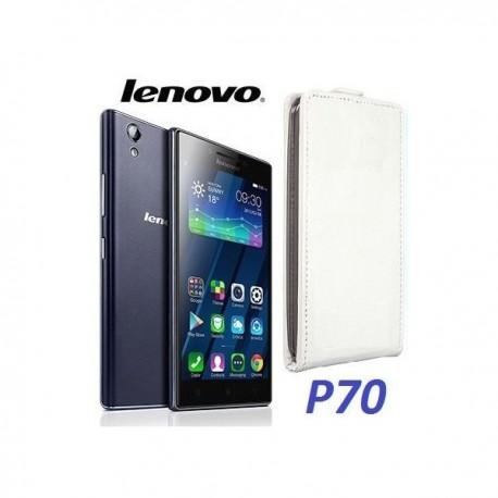 Preklopna Torbica "flexi" za Lenovo P70, Bela barva