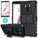 Etui Dual Armor za LG G4 Stylus, Črna barva +zaščitno steklo zaslona