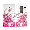 Preklopna Torbica Fancy za LG Zero, motiv Flowers