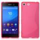 Silikon etui S za Sony Xperia M5, Pink barva
