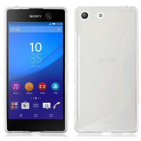 Silikon etui S za Sony Xperia M5, Transparent barva