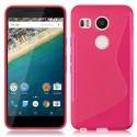 Silikon etui S za LG Nexus 5X, Pink barva