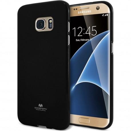 Silikonski etui "Goospery" za Samsung Galaxy S7 Edge, Črna barva