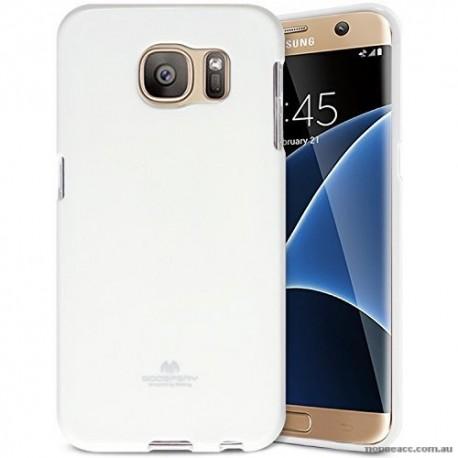 Silikonski etui "Goospery" za Samsung Galaxy S7 Edge, Bela barva