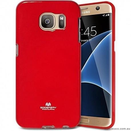 Silikonski etui "Goospery" za Samsung Galaxy S7 Edge, Rdeča barva