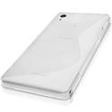 Silikonski etui za Sony Xperia Z3, Bela mat-transparent