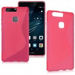Silikon etui S za Huawei P9, pink barva