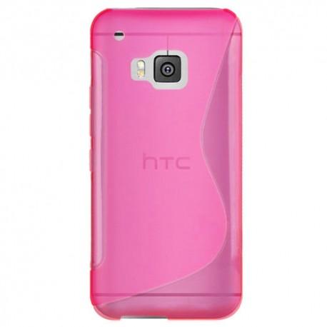 Silikon etui S za HTC One M9, Pink barva