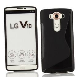 Silikon etui S za LG V10, Črna barva