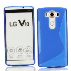 Silikon etui S za LG V10, Modra barva