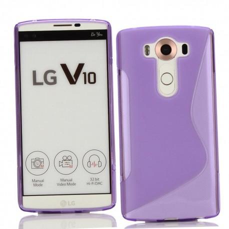 Silikon etui S za LG V10, Vijolična barva