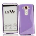 Silikon etui S za LG V10, Vijolična barva