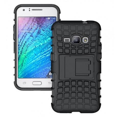 Etui "Dual Armor" za Samsung Galaxy J1 (2016), črna barva