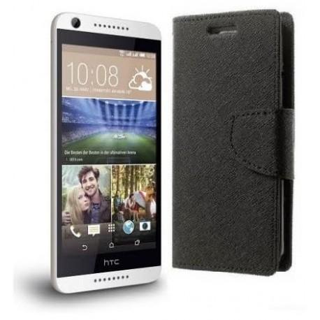 Preklopna Torbica "Fancy" za HTC Desire 626, Črna barva